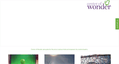 Desktop Screenshot of centerofwonder.org